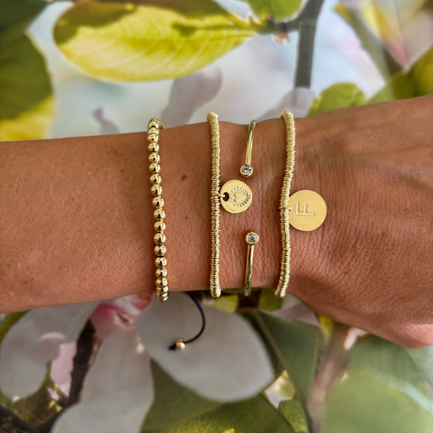 PULSERA BALLS - BAÑADO EN ORO