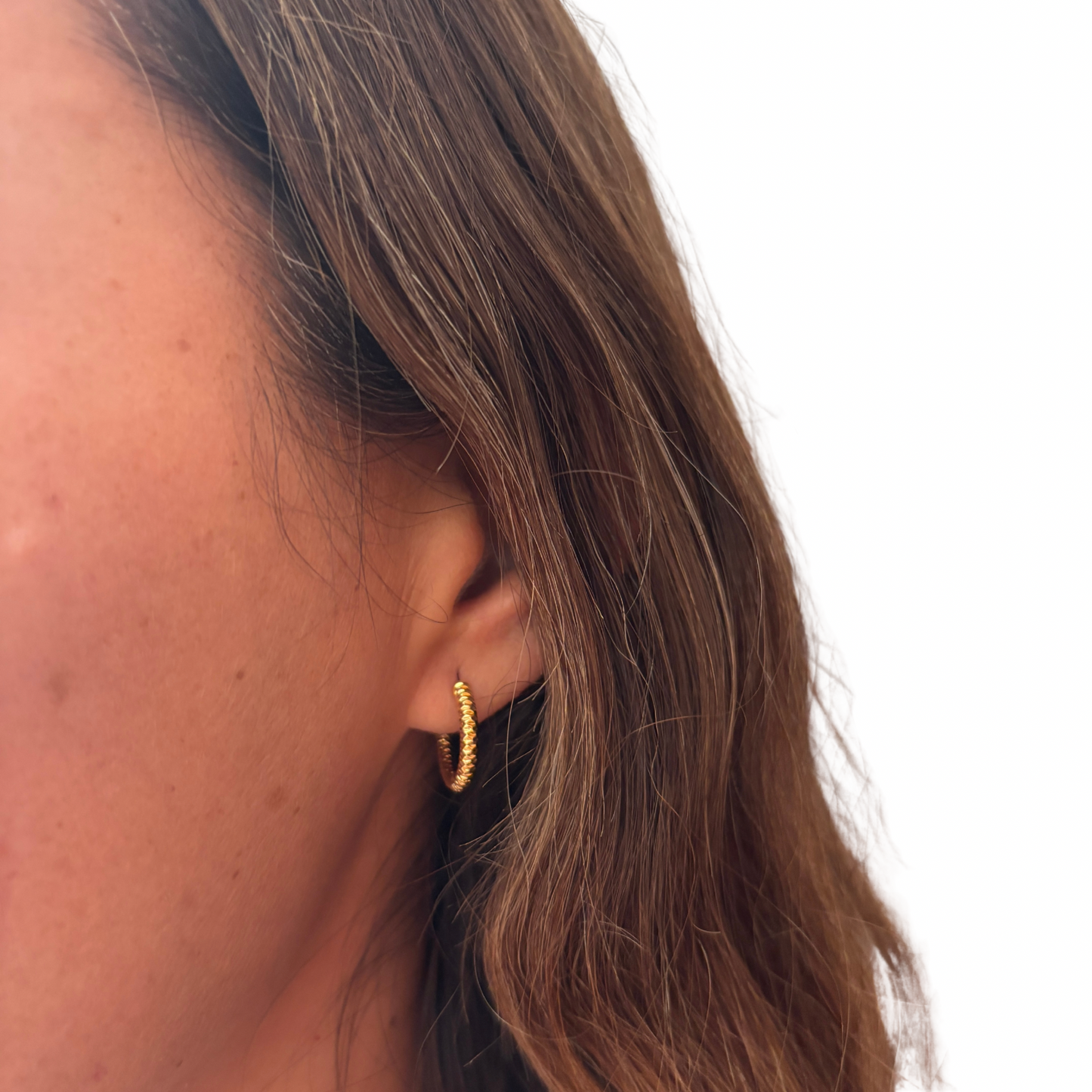 AROS HOOP - BAÑADO EN ORO