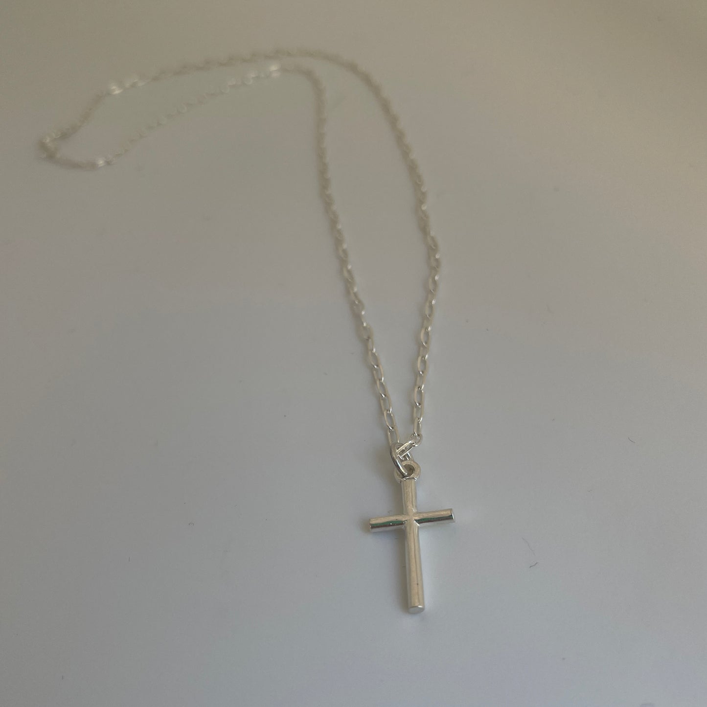 CADENA DE PLATA CRUZ GRANDE - RELIGIOSO