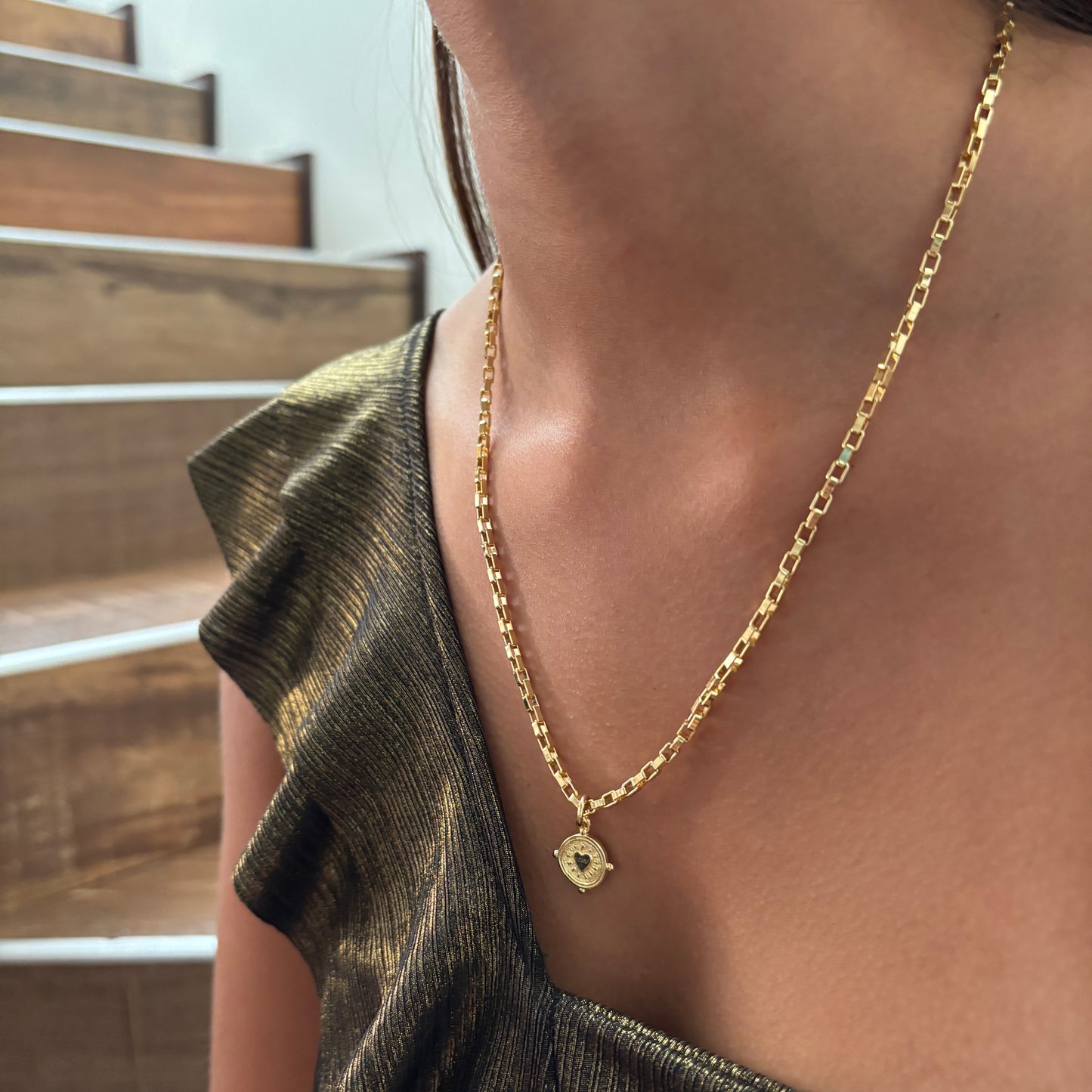 COLLAR ALMA - BAÑADO EN ORO
