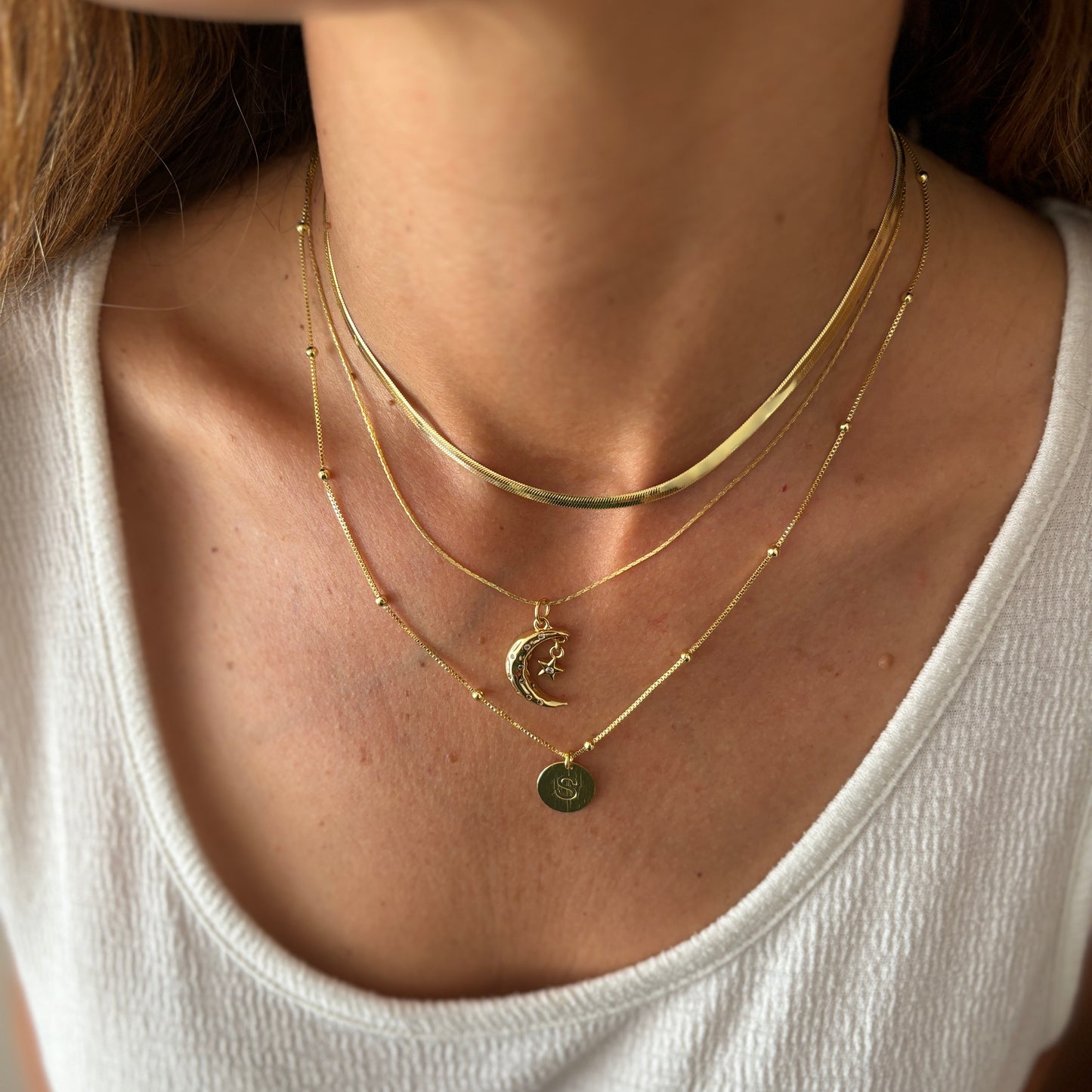 COLLAR CINTA- BAÑADO EN ORO