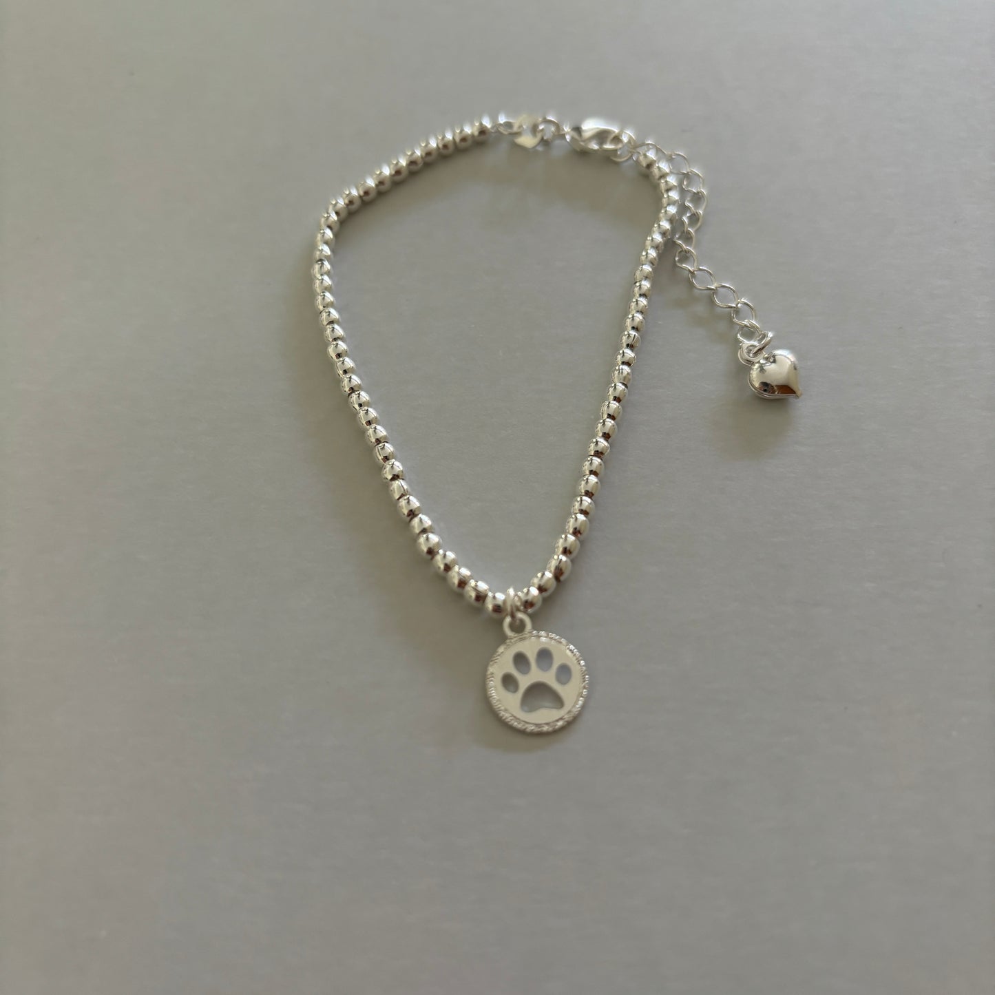 PULSERA PET LOVER - BAÑADO EN PLATA
