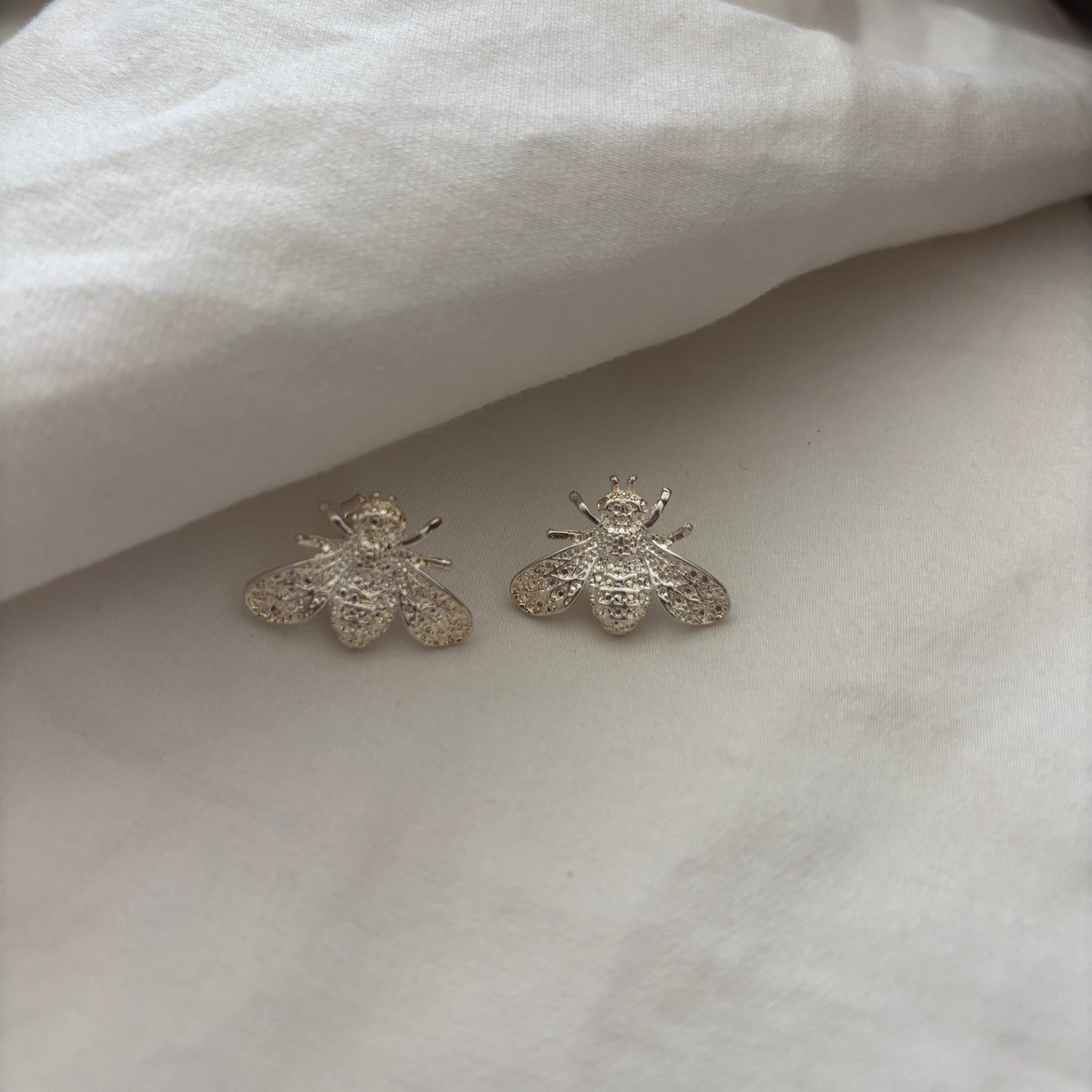 AROS BEE - BAÑADO EN PLATA