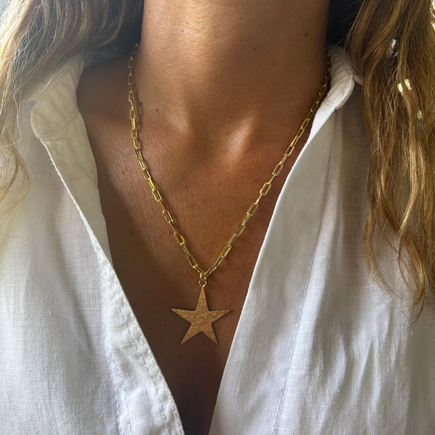 COLLAR STELLA - BAÑADO EN ORO
