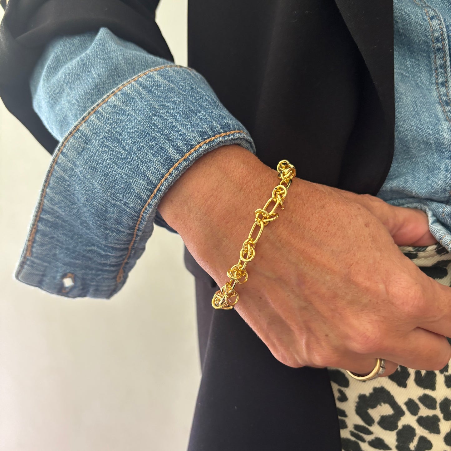 PULSERA CHAIN- BAÑADO EN ORO