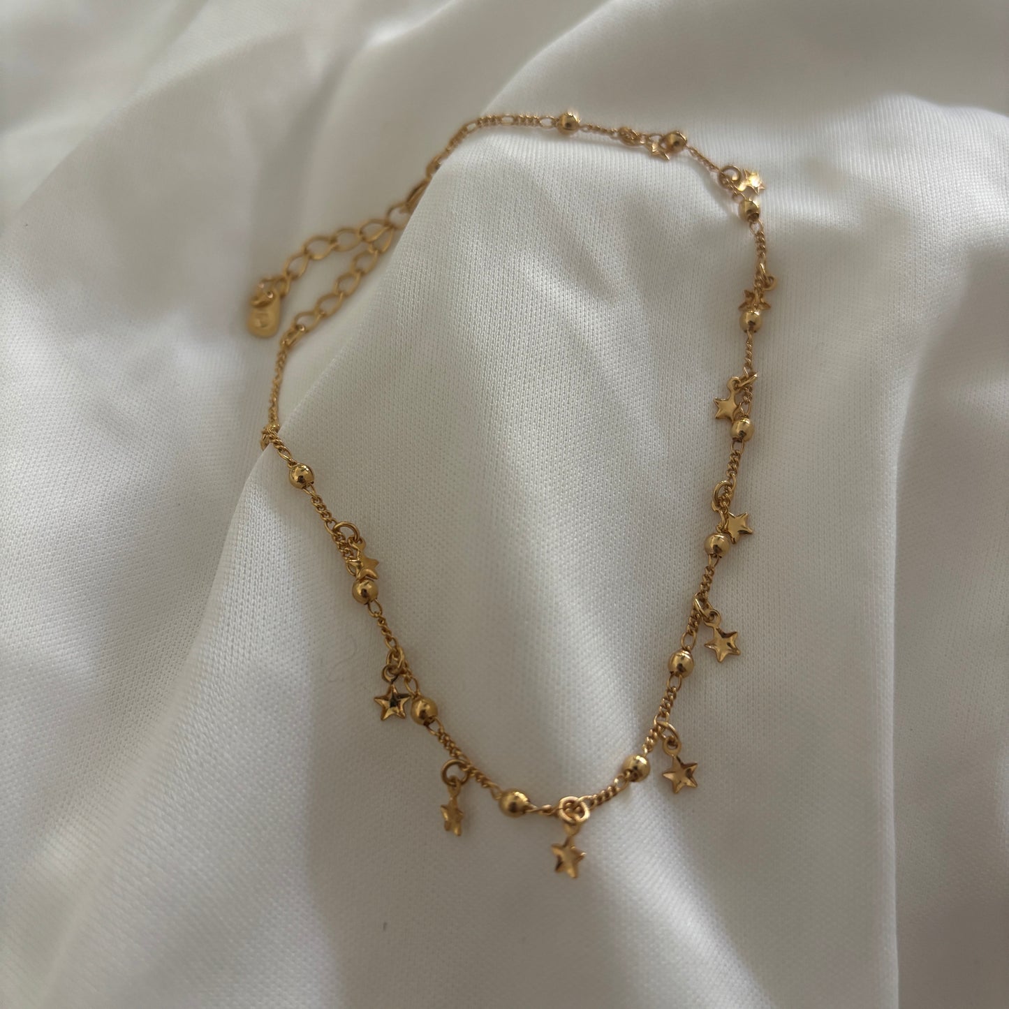 PULSERA TOBILLERA LEBLÓN - BAÑADO EN ORO