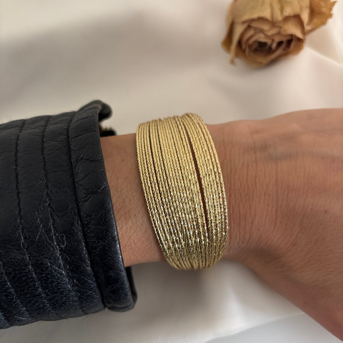 PULSERA ESCLAVA HERA - BAÑADO EN ORO