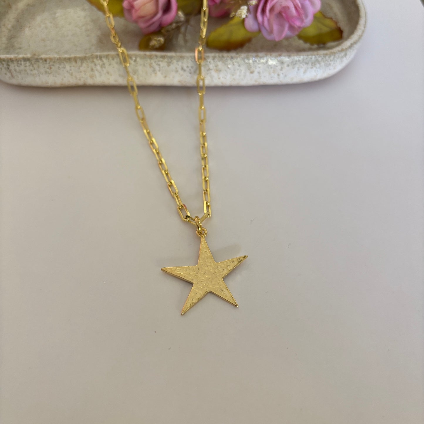 COLLAR STELLA - BAÑADO EN ORO