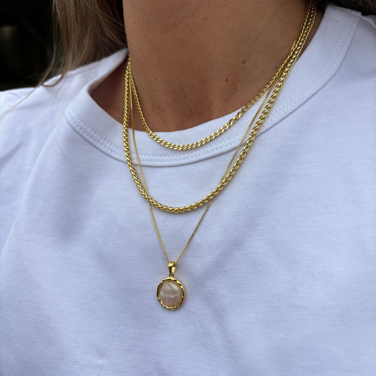 COLLAR BIANCA - BAÑADO EN ORO