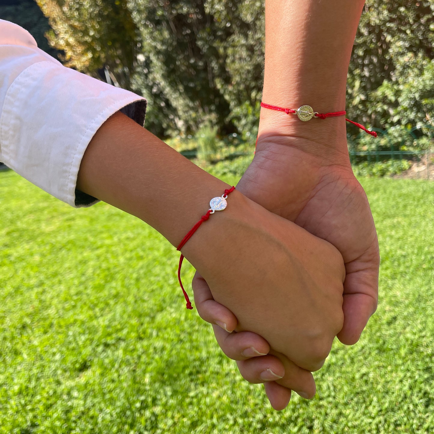 PULSERA PROTECCIÓN SAN BENITO - PLATA