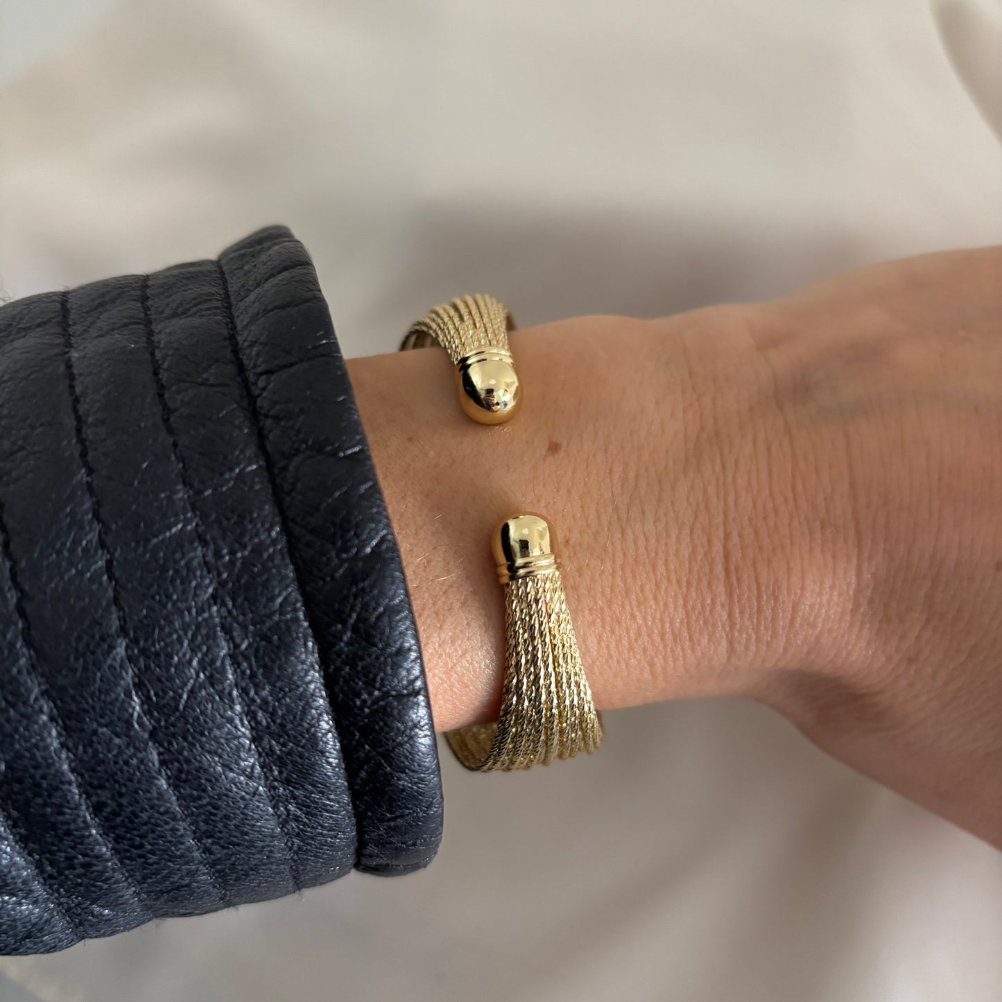 PULSERA ESCLAVA HERA - BAÑADO EN ORO