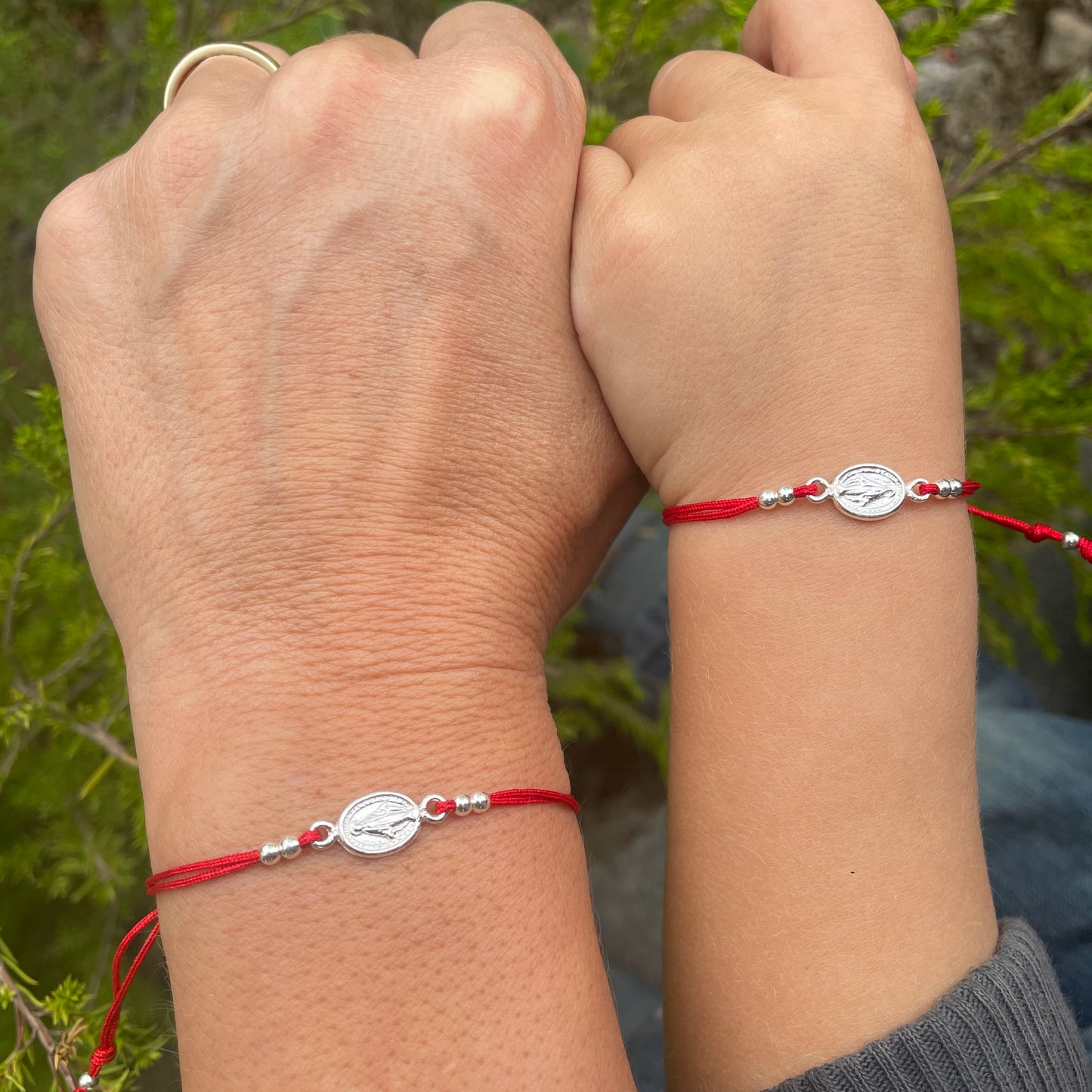PULSERA PROTECCIÓN VIRGEN DE LOS RAYOS - PLATA