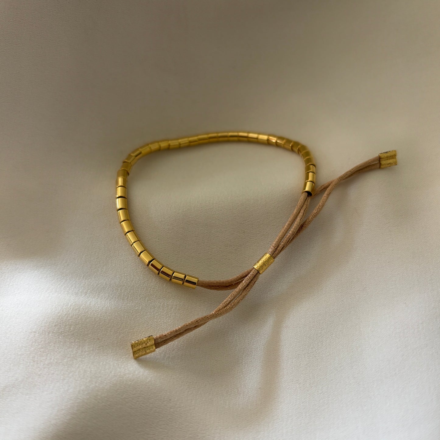 PULSERA MORRO - BAÑADO EN ORO