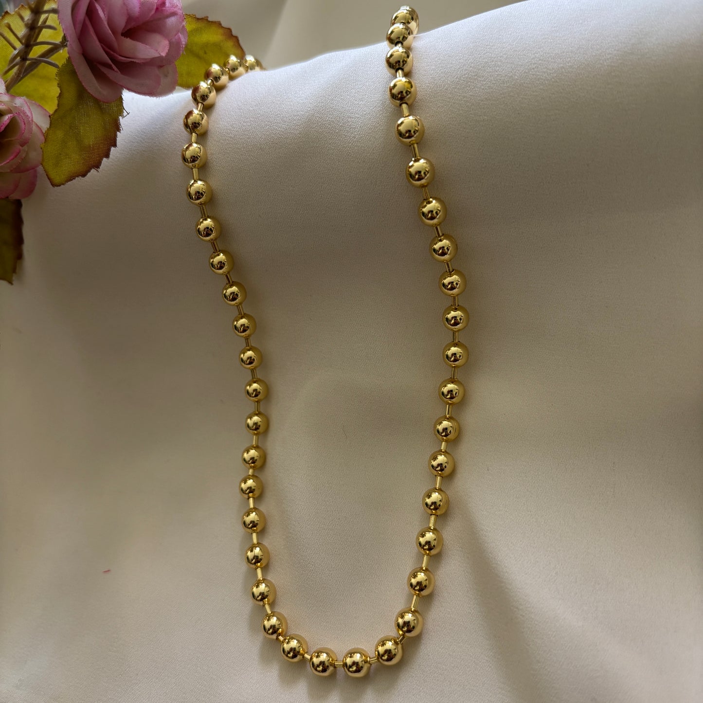 COLLAR MARBELLA - BAÑADO EN ORO