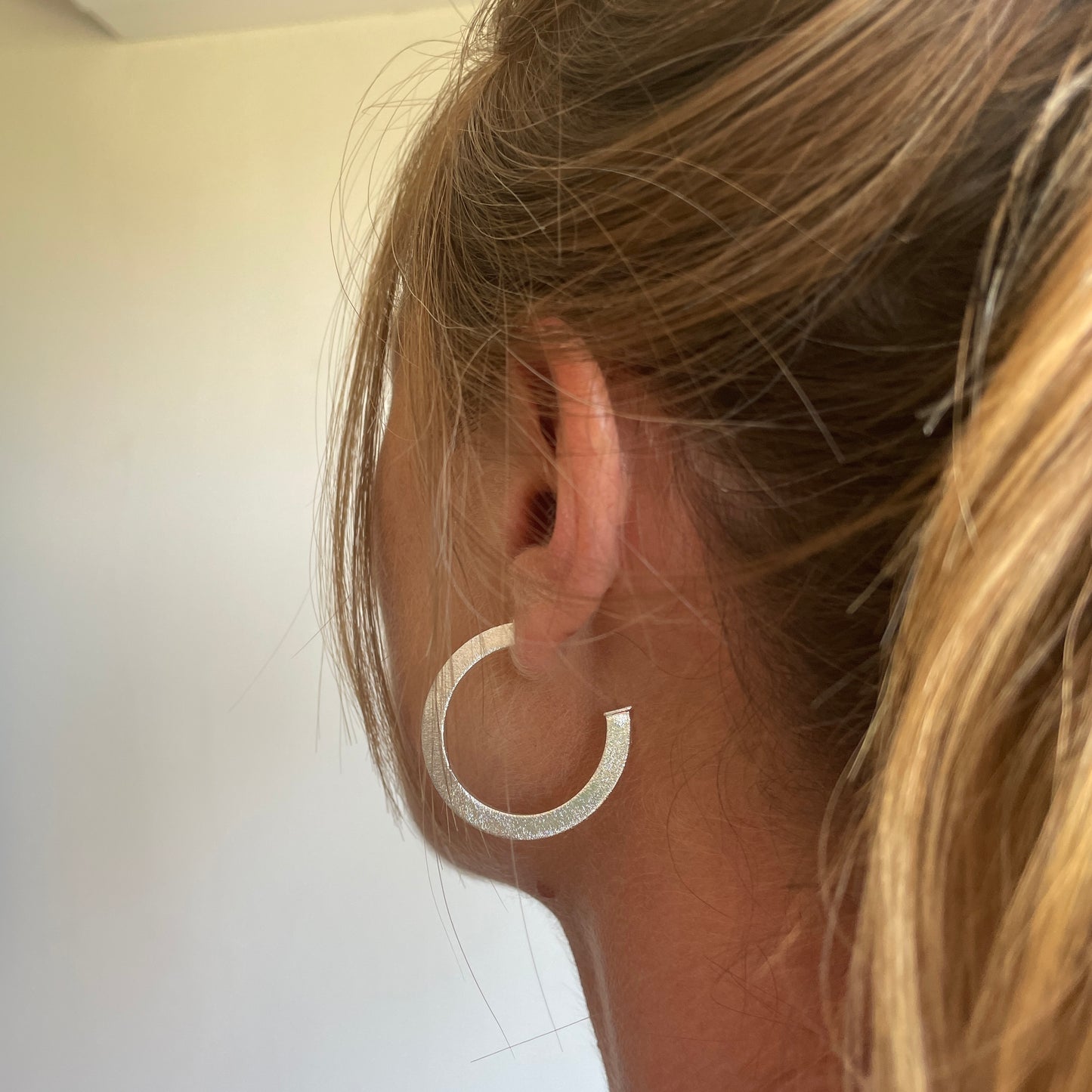 AROS ARGOLLA SILVER OPACA - BAÑADO EN PLATA