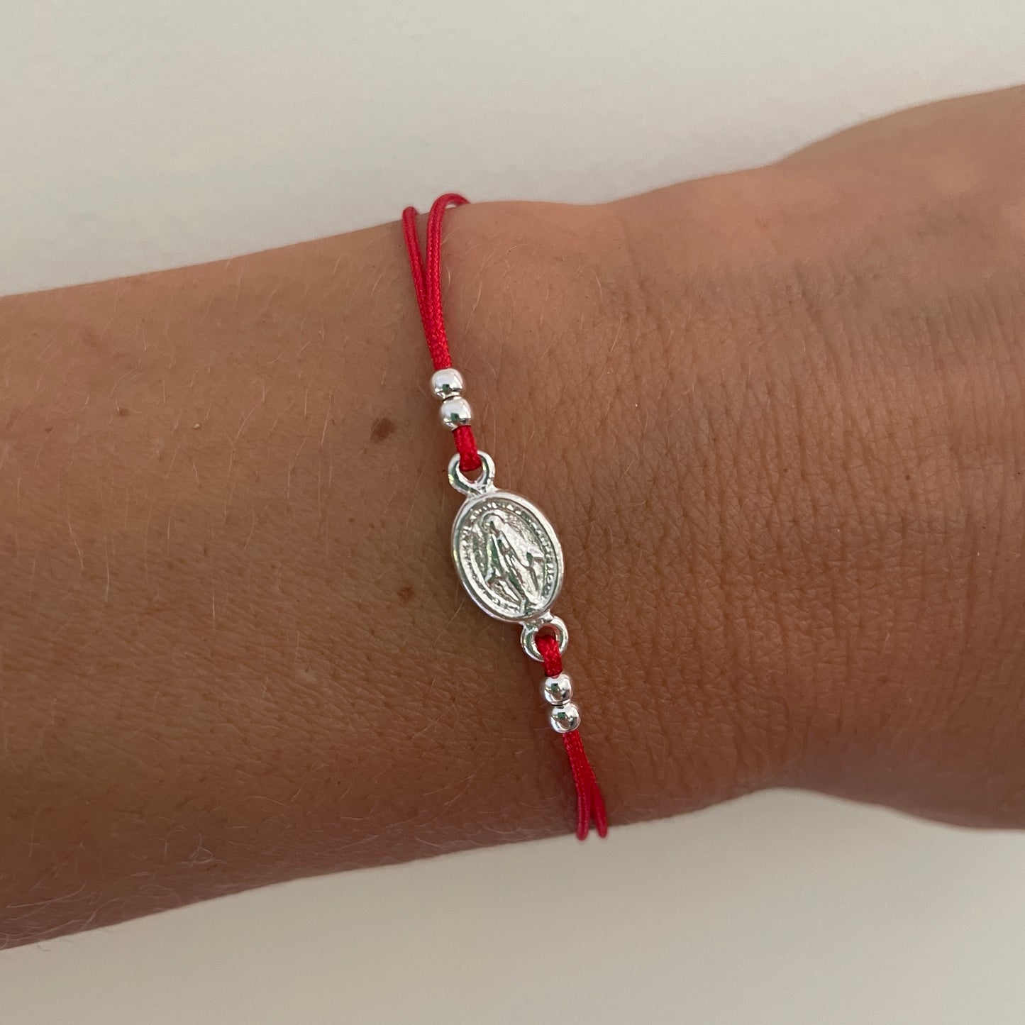 PULSERA PROTECCIÓN VIRGEN DE LOS RAYOS - PLATA