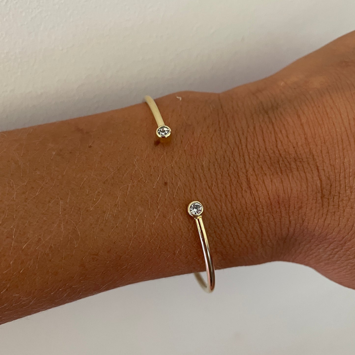PULSERA ESCLAVA CIRCONES - BAÑADO EN ORO