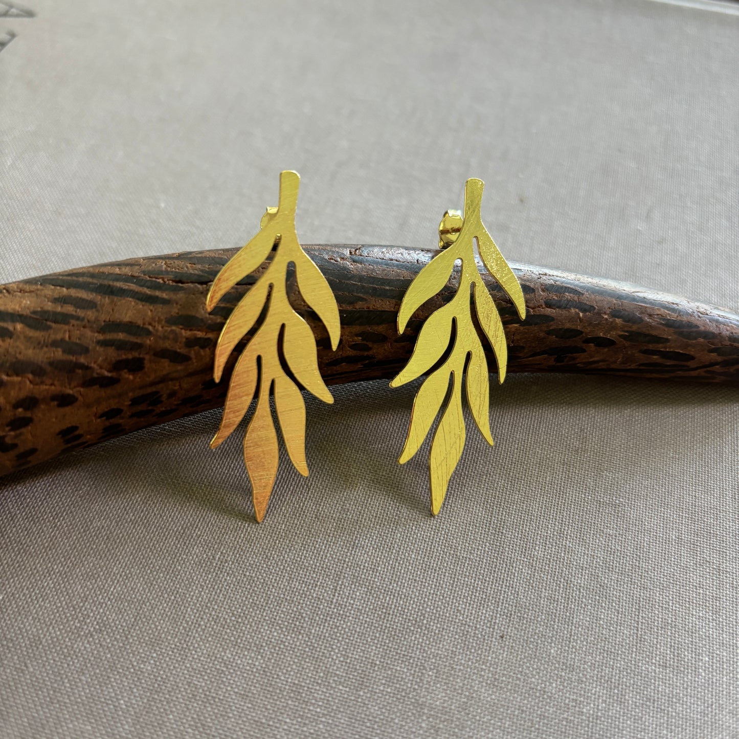 AROS LEAF  - BAÑADO EN ORO