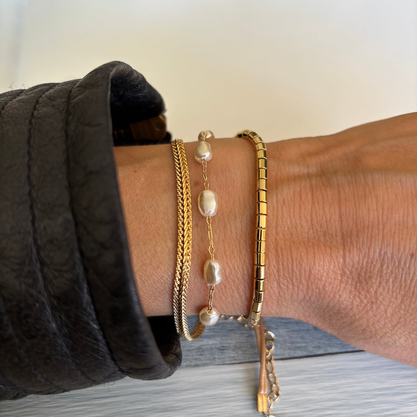 PULSERA MORRO - BAÑADO EN ORO