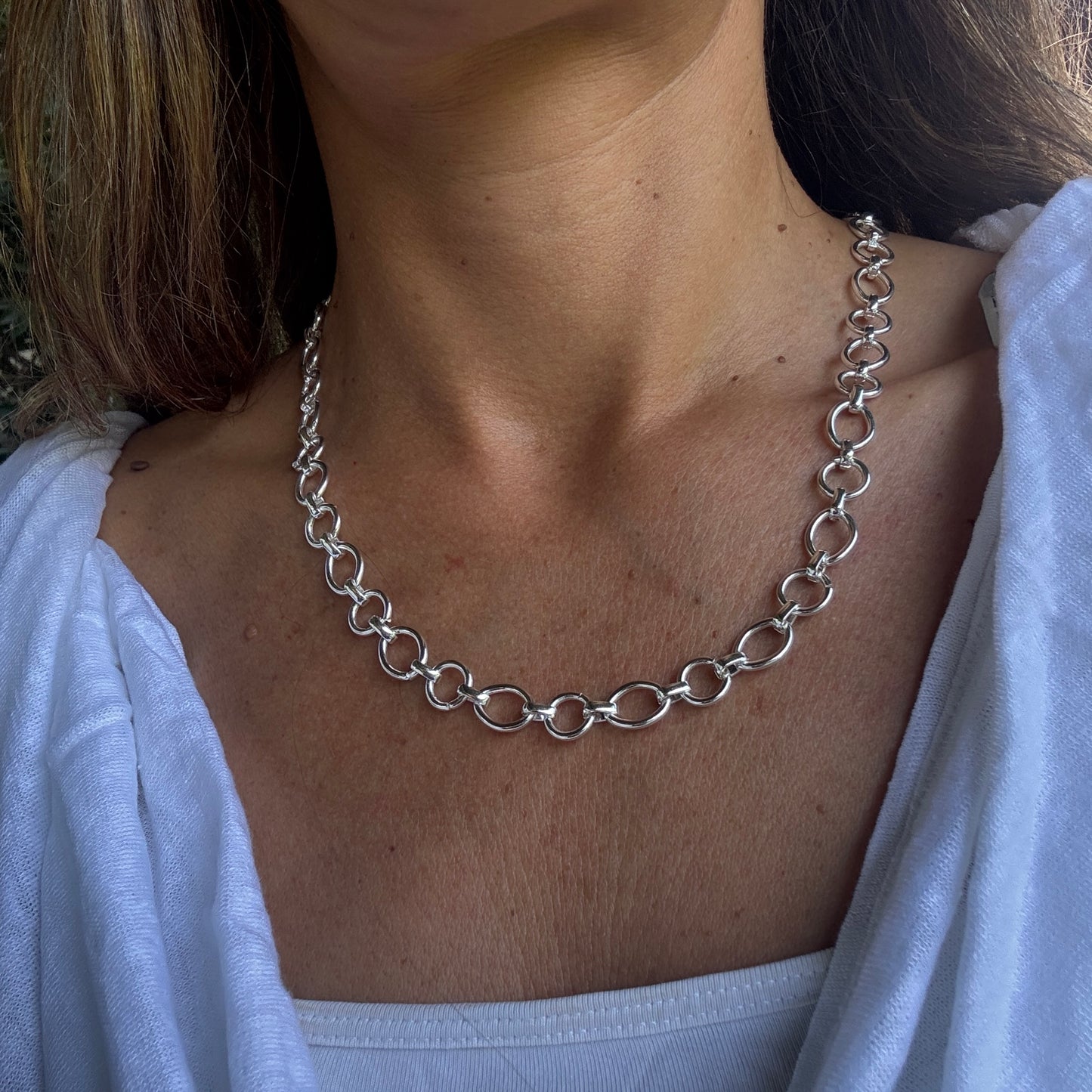 COLLAR CALA - BAÑADO EN PLATA