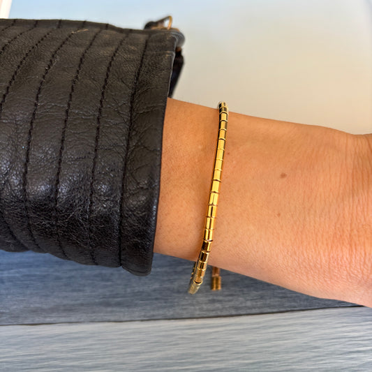 PULSERA MORRO - BAÑADO EN ORO