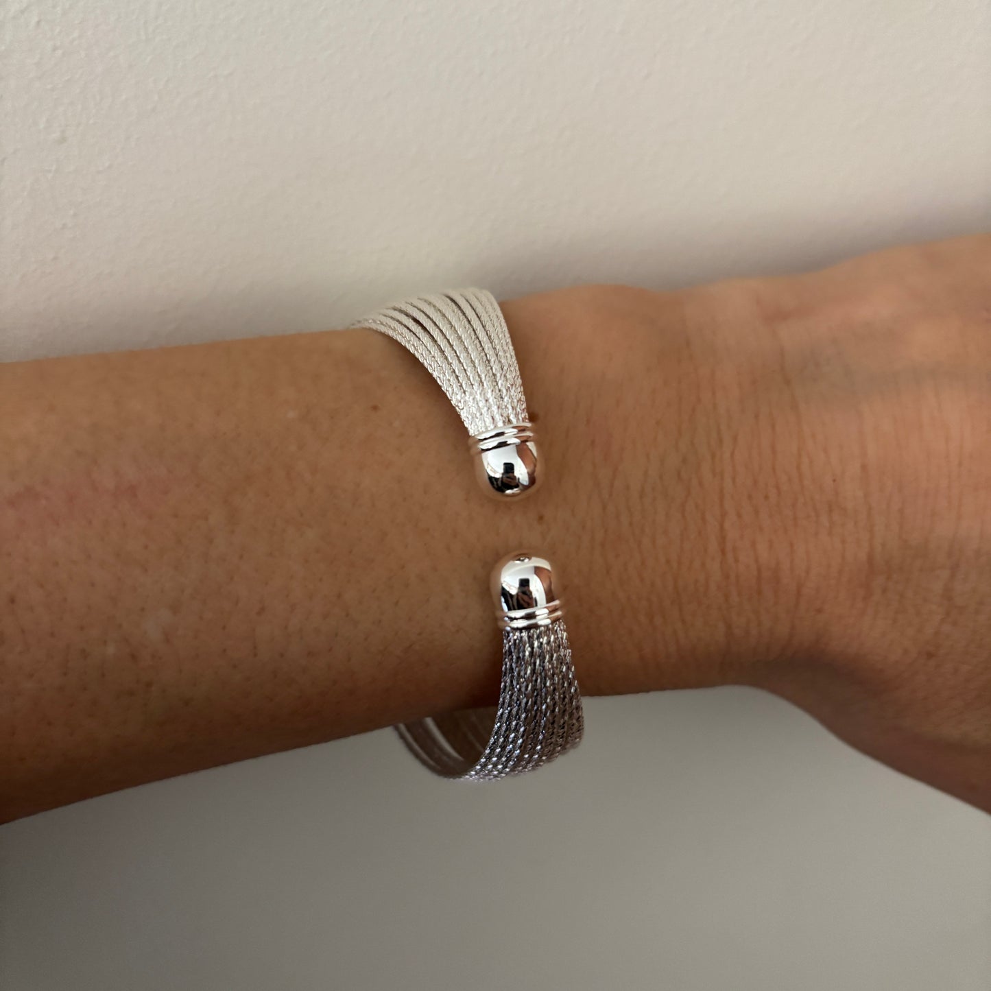 PULSERA ESCLAVA HERA  - BAÑADO EN PLATA