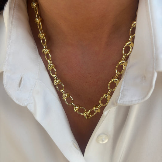 COLLAR AMALFI - BAÑADO EN ORO