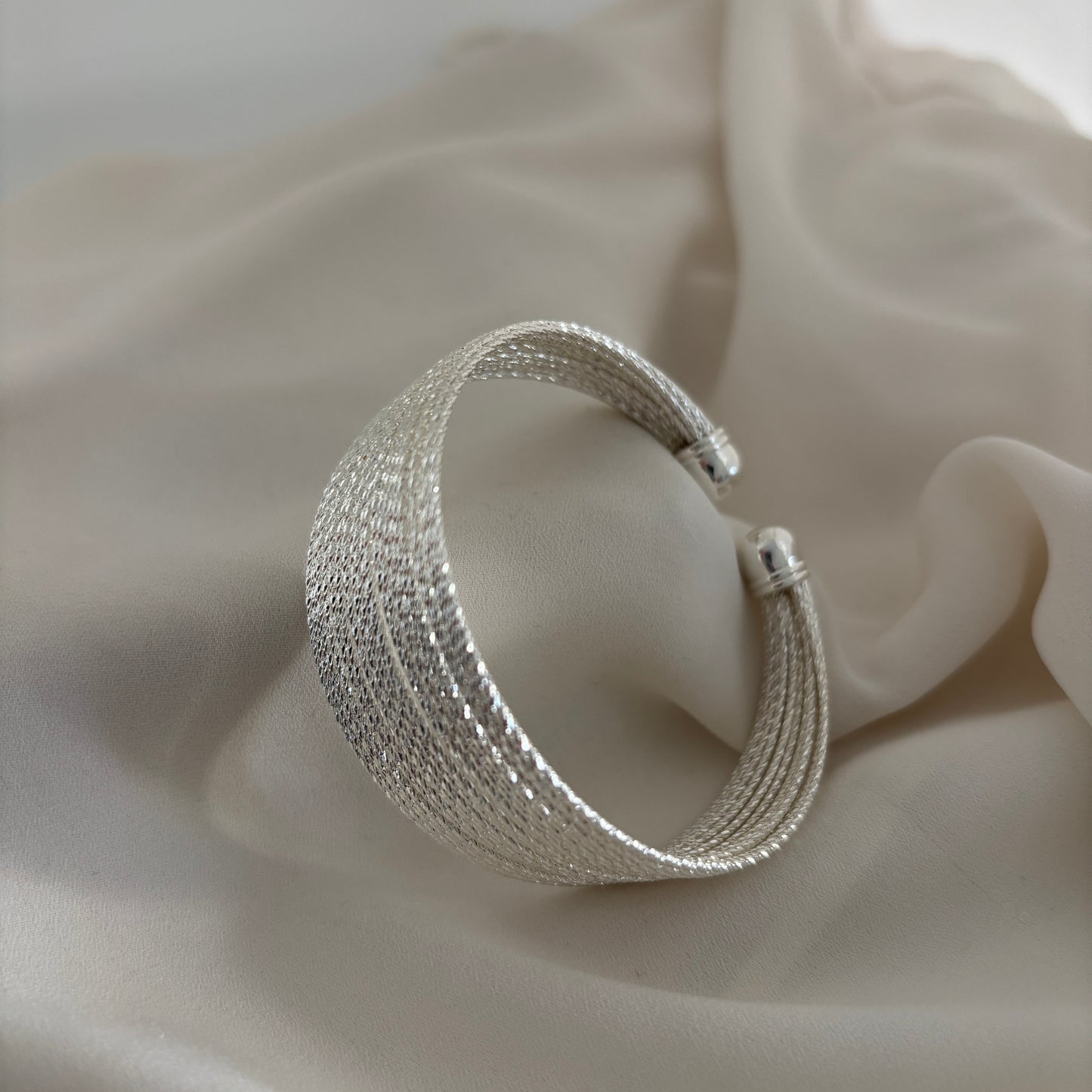 PULSERA ESCLAVA HERA  - BAÑADO EN PLATA