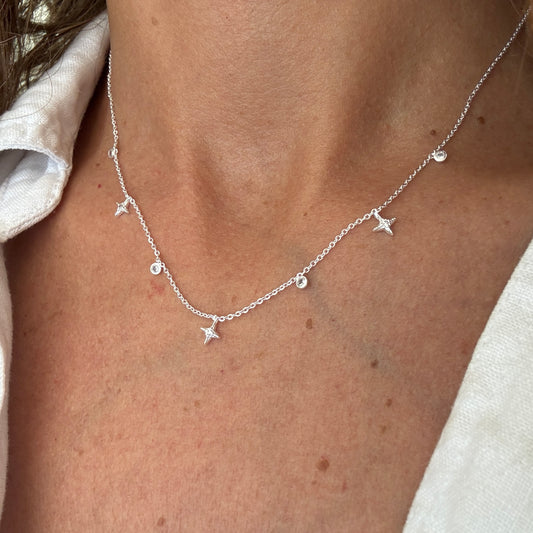 COLLAR SUNSET - BAÑADO EN PLATA