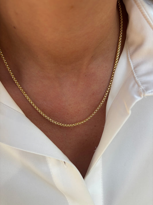 COLLAR ROPE - BAÑADO EN ORO