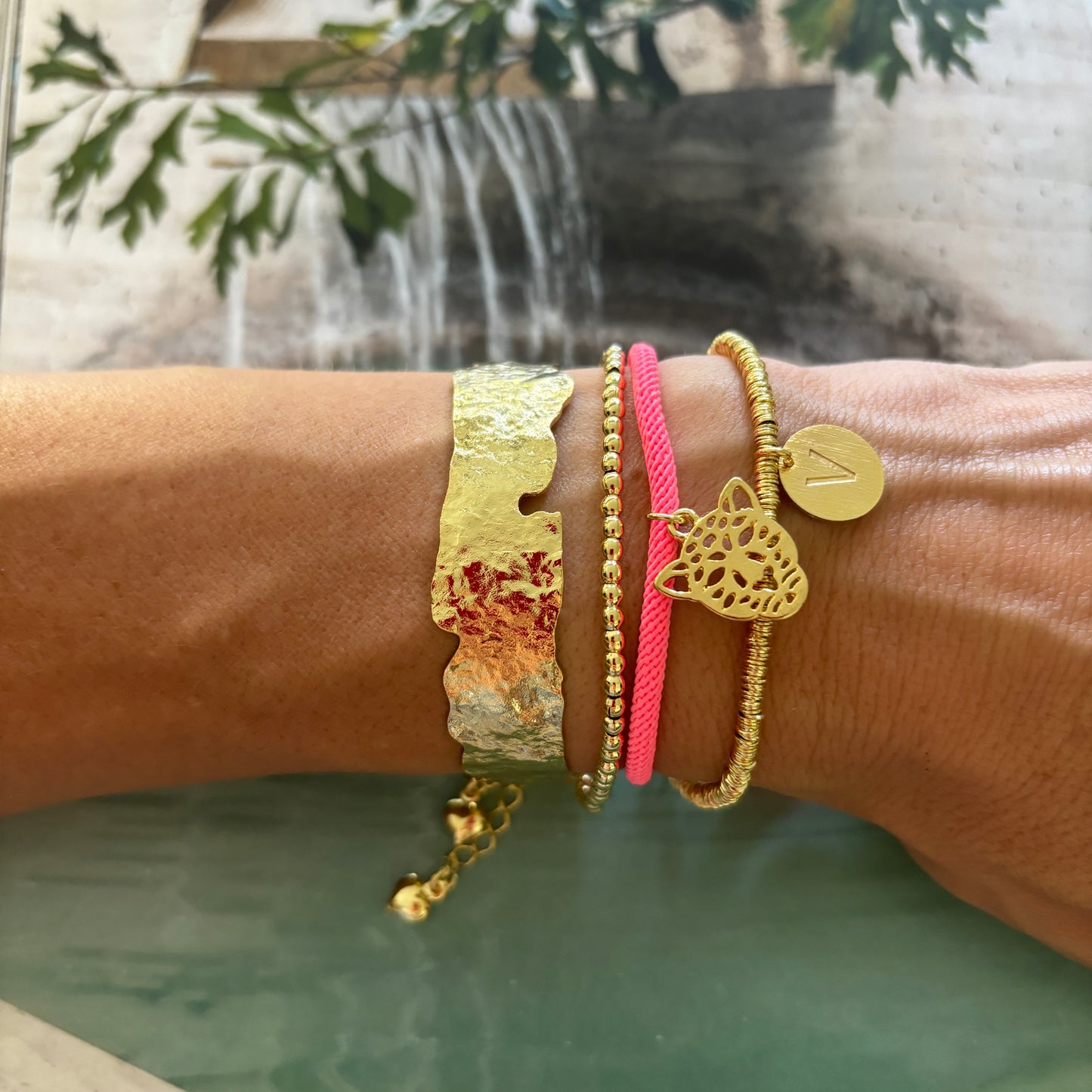 PULSERA ESCLAVA OLIMPIA - BAÑADO EN ORO