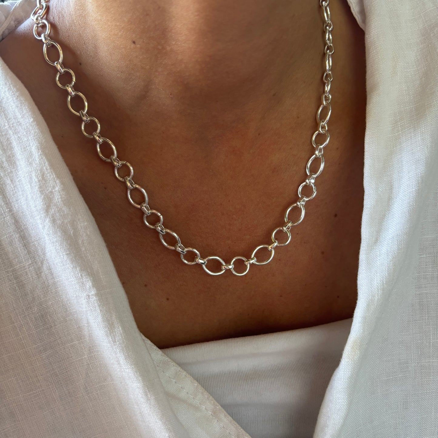 COLLAR CALA - BAÑADO EN PLATA