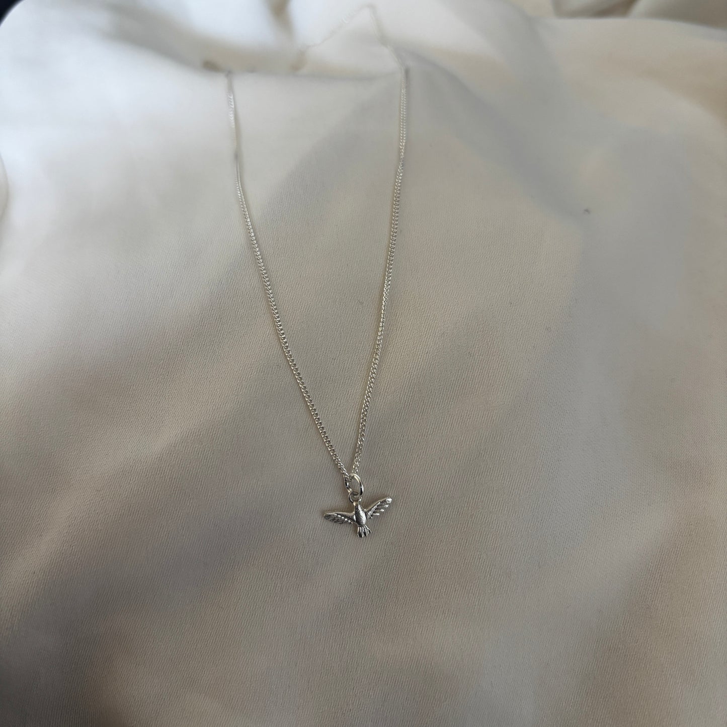 CADENA PLATA ESPIRITU SANTO -RELIGIOSO