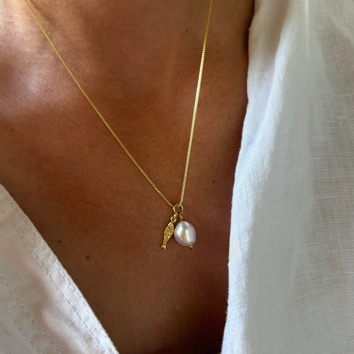 COLLAR MAREA - BAÑADO EN ORO