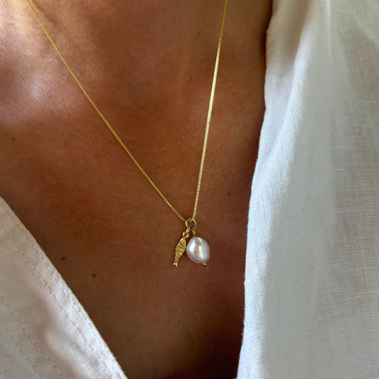 COLLAR MAREA - BAÑADO EN ORO