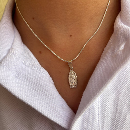 CADENA DE PLATA GUADALUPE- RELIGIOSO