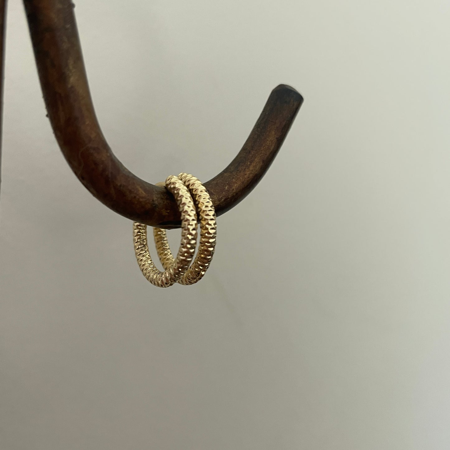 AROS HOOP - BAÑADO EN ORO