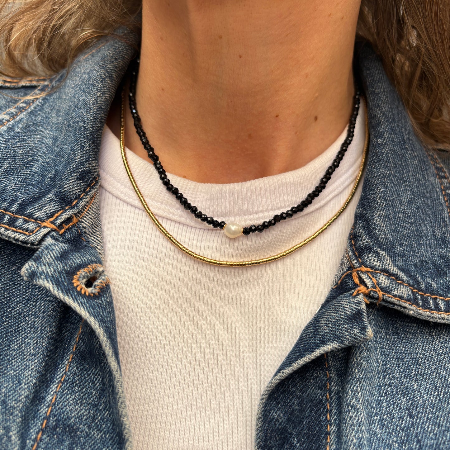 COLLAR PIPA - BAÑADO EN ORO