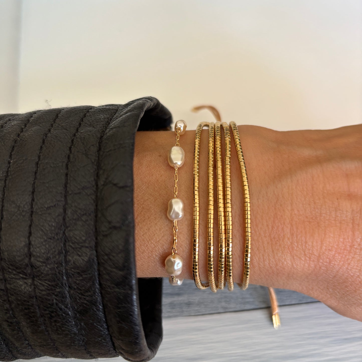 PULSERA BARÁ - BAÑADO EN ORO