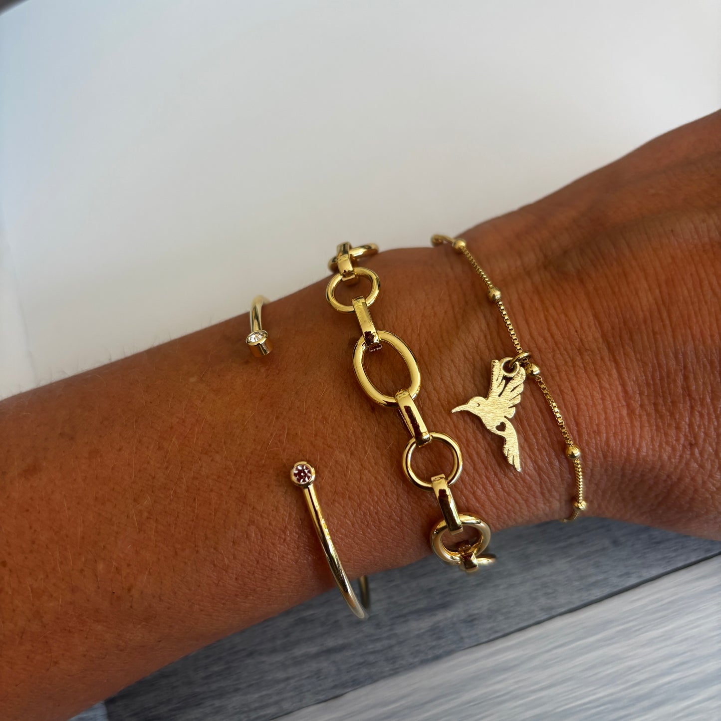PULSERA CALA - BAÑADO EN ORO