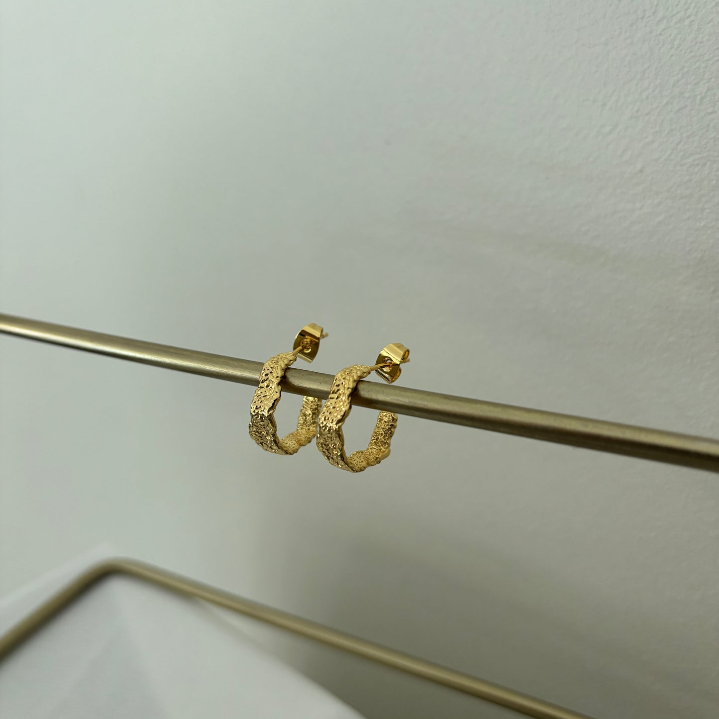 AROS ARGOLLAS OLIMPIA- BAÑADO EN ORO