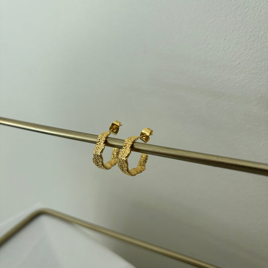 AROS ARGOLLAS OLIMPIA- BAÑADO EN ORO