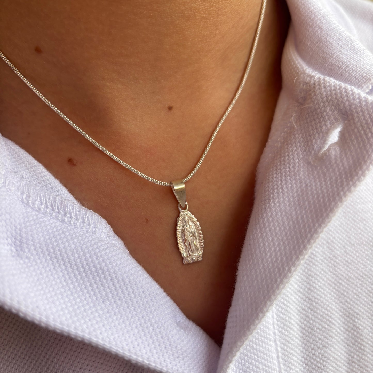 CADENA DE PLATA GUADALUPE- RELIGIOSO