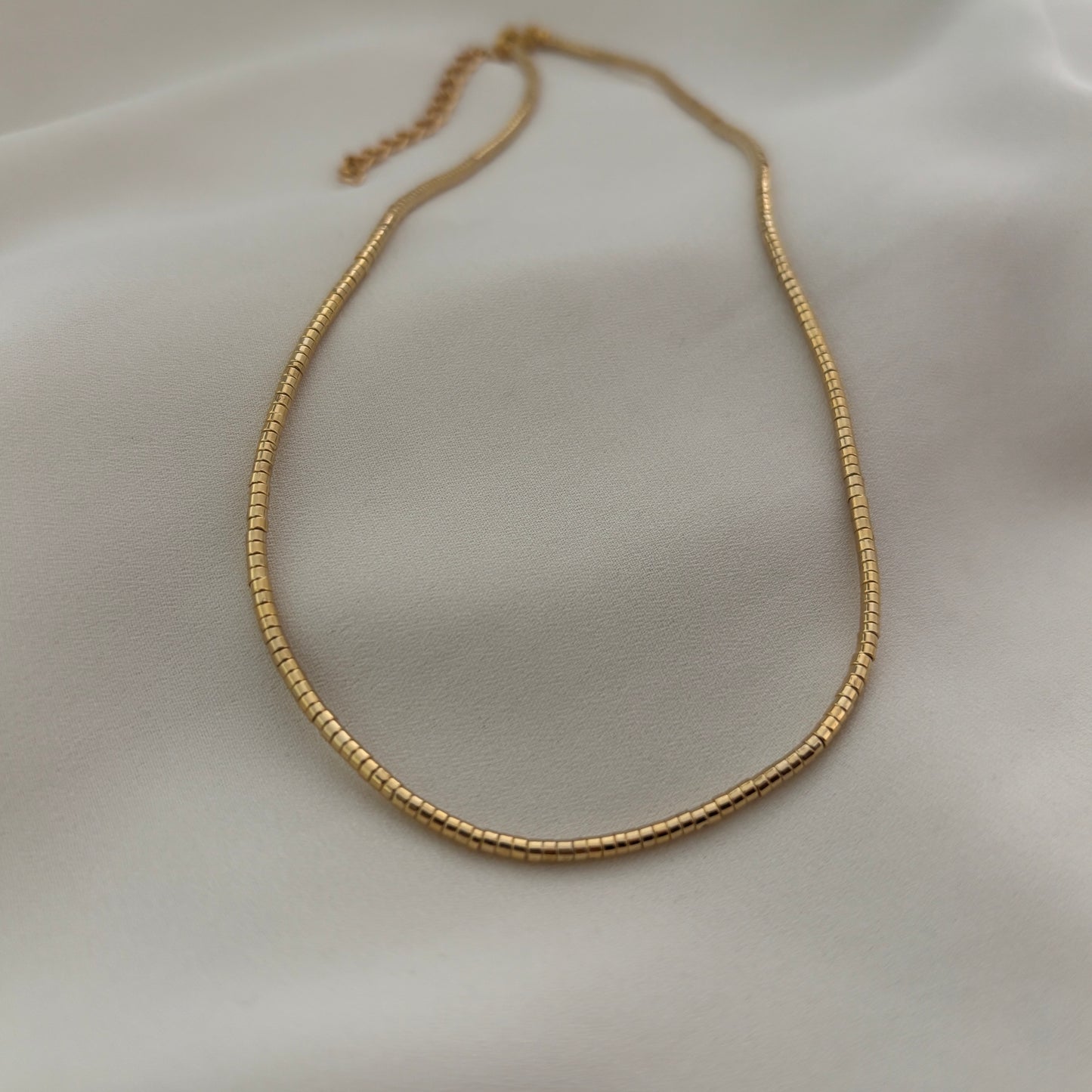 COLLAR PIPA - BAÑADO EN ORO