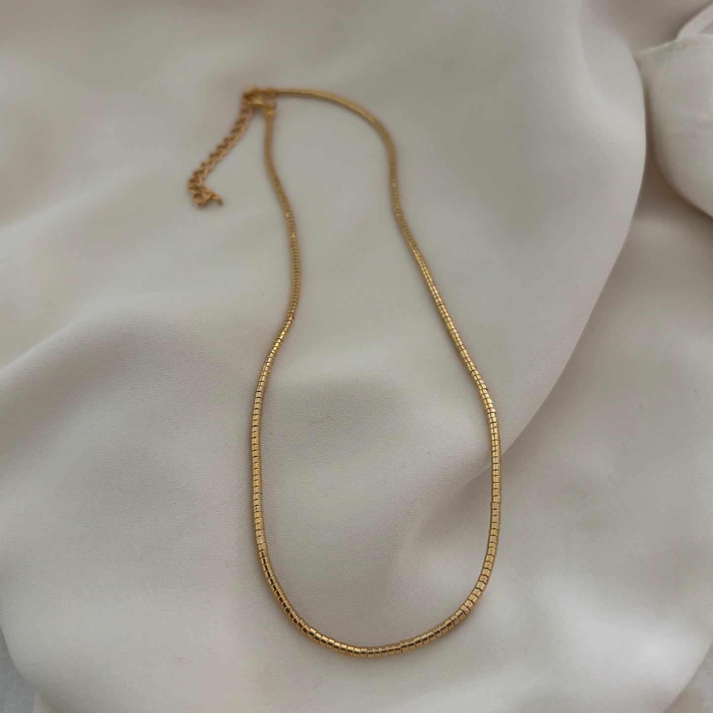 COLLAR PIPA - BAÑADO EN ORO