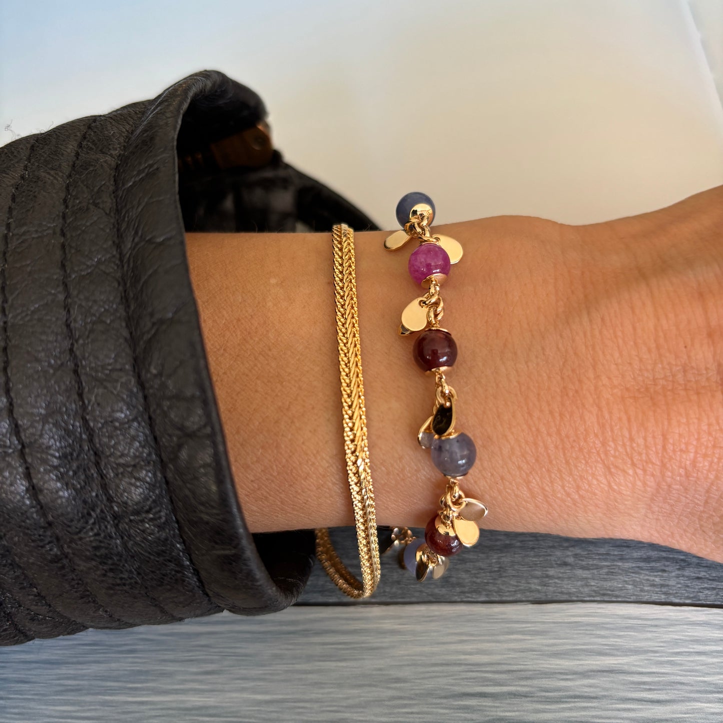 PULSERA EVORA - BAÑADO EN ORO