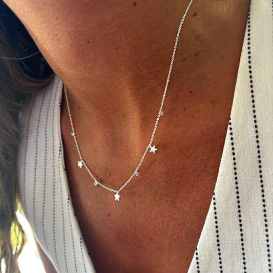 COLLAR SUNSET - BAÑADO EN PLATA