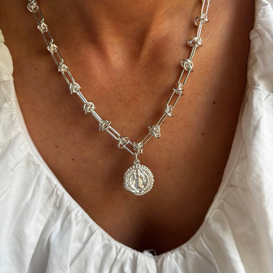 COLLAR SAN BENITO - BAÑADO EN PLATA