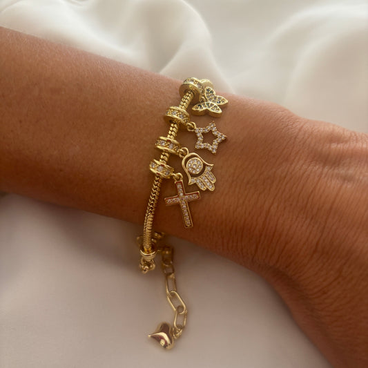 PULSERA ALMA - BAÑADO EN ORO