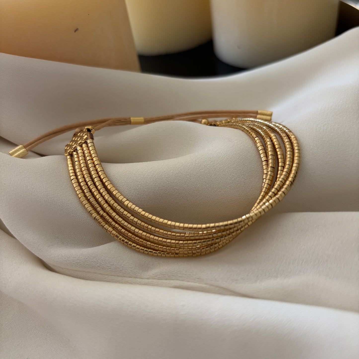 PULSERA BARÁ - BAÑADO EN ORO